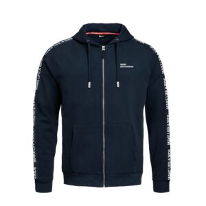 Felpa BMW blu cappuccio