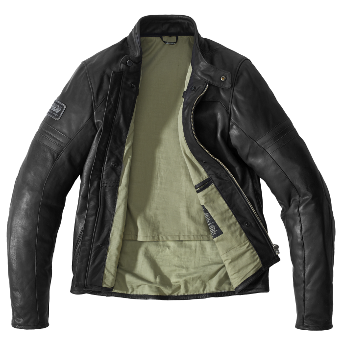 GIACCA IN PELLE SPIDI VINTAGE NERO