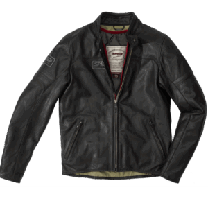 GIACCA IN PELLE SPIDI VINTAGE NERO