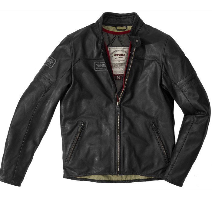 GIACCA IN PELLE SPIDI VINTAGE NERO