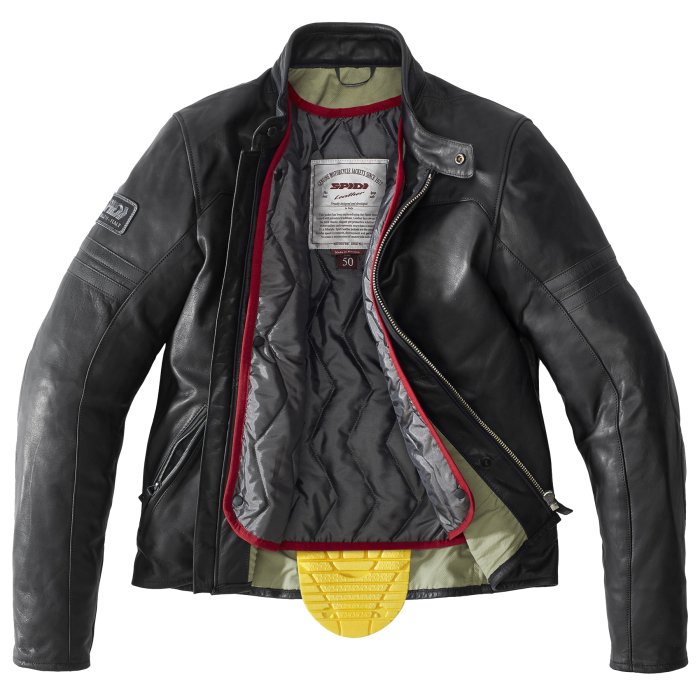 GIACCA IN PELLE SPIDI VINTAGE NERO